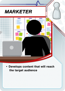 Develops content that will reach the target audience